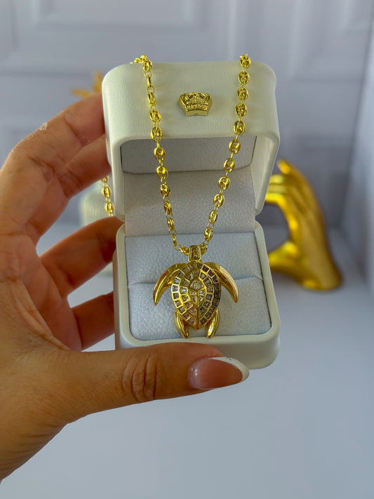 Cadena tortuga tejido Gucci