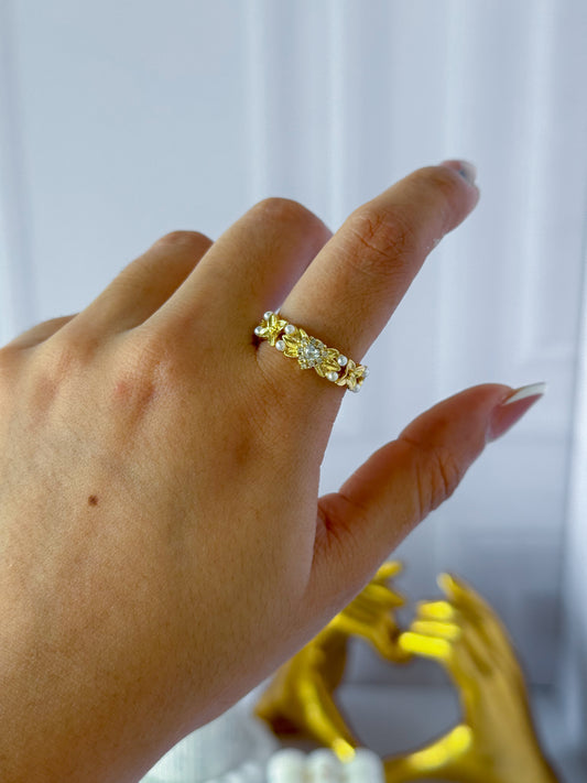 Anillo trenzado corazón