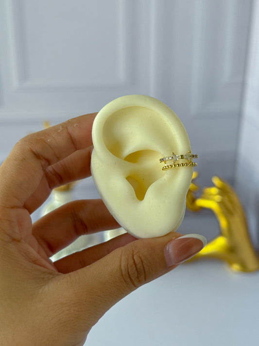 Ear cuff lazo doble